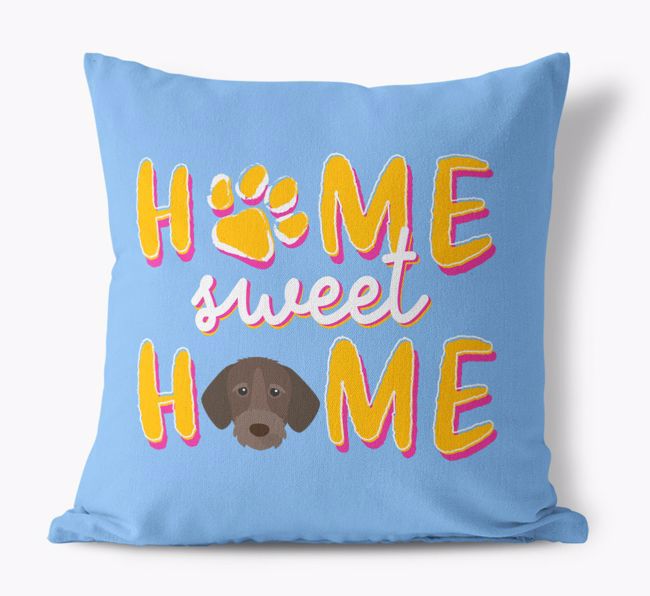 Home Sweet Home: Personalised {breedFullName} Canvas Cushion