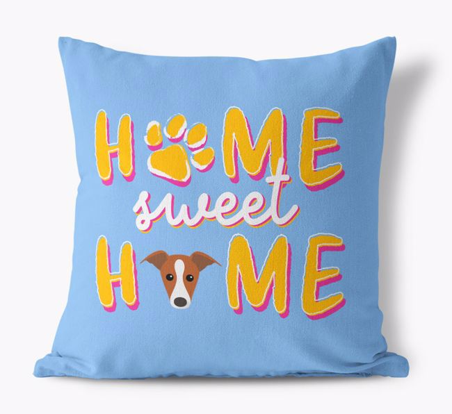 Home Sweet Home: Personalised {breedFullName} Canvas Cushion