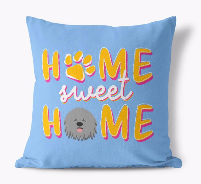 Home Sweet Home: Personalized {breedFullName} Canvas Pillow