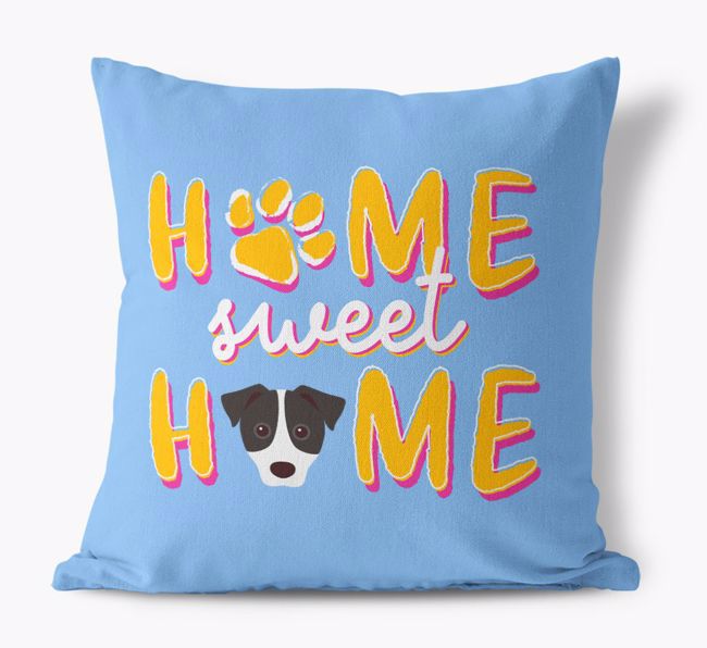 Home Sweet Home: Personalised {breedFullName} Canvas Cushion