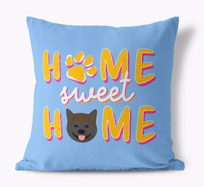 Home Sweet Home: Personalized {breedFullName} Canvas Pillow