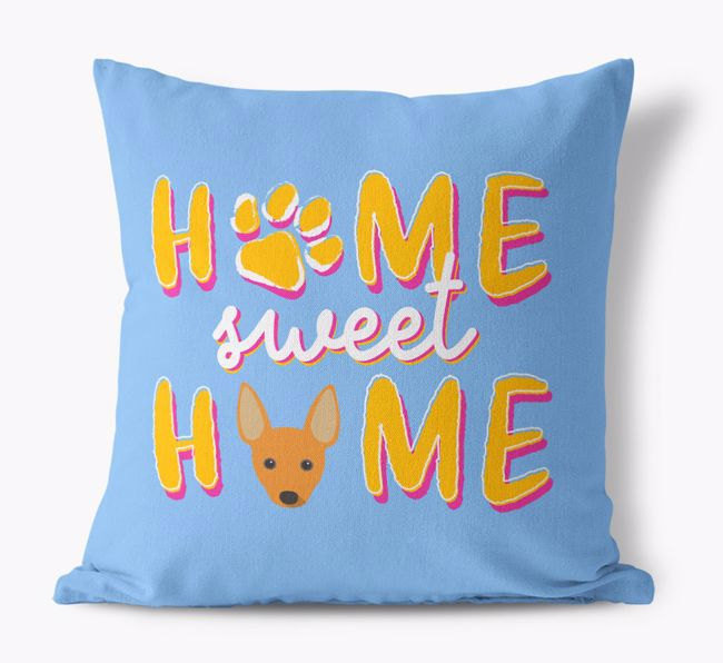 Home Sweet Home: Personalised {breedFullName} Canvas Cushion