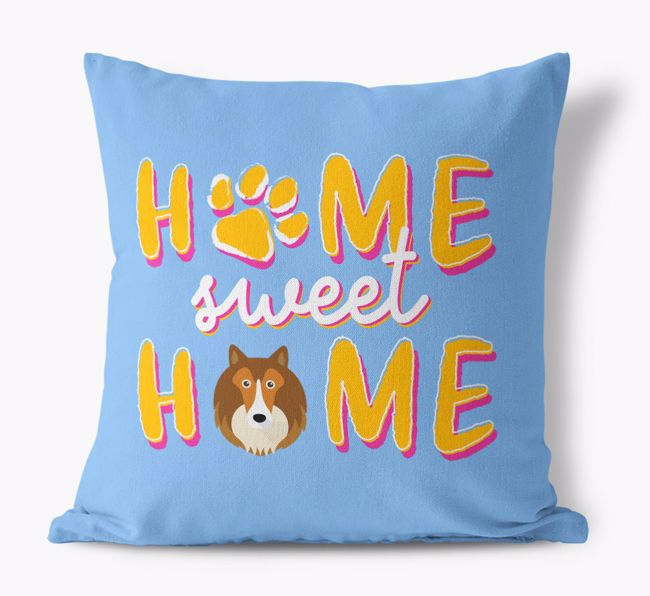 Home Sweet Home: Personalized {breedFullName} Canvas Pillow