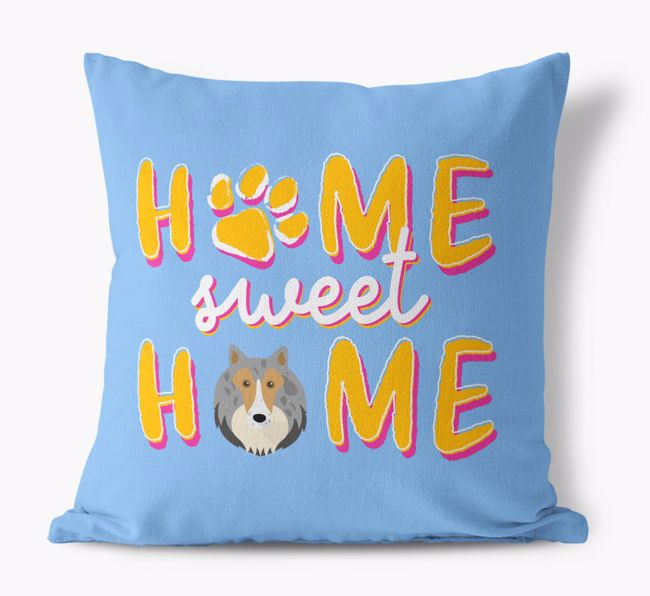 Home Sweet Home: Personalised {breedFullName} Canvas Cushion