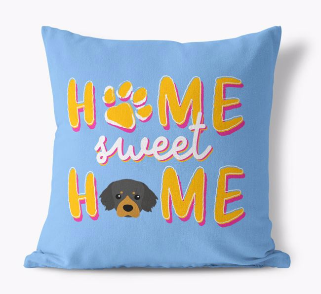 Home Sweet Home: Personalised {breedFullName} Canvas Cushion