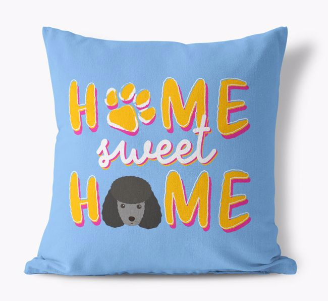 Home Sweet Home: Personalised {breedFullName} Canvas Cushion