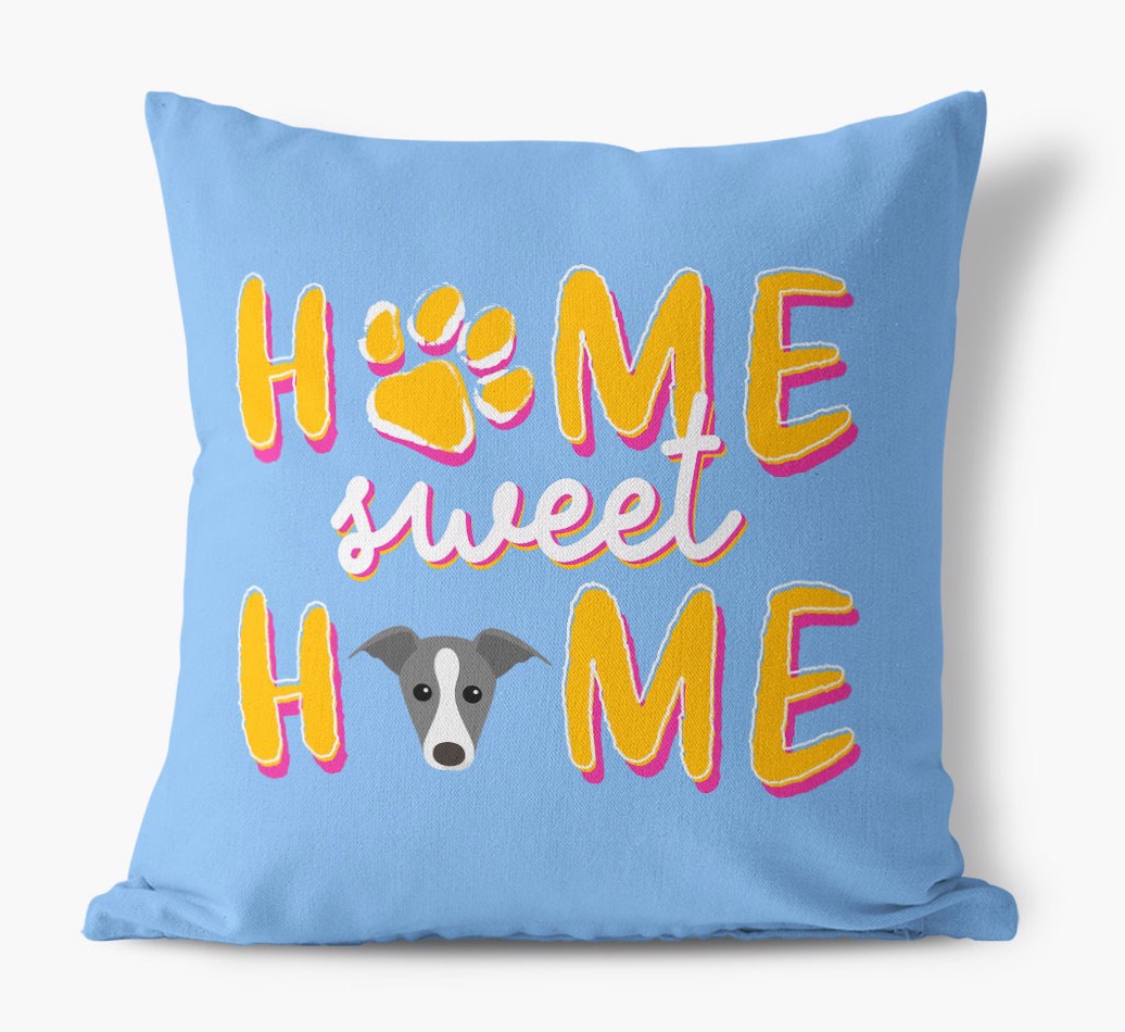 Home Sweet Home: Personalized {breedFullName} Pillow - front view