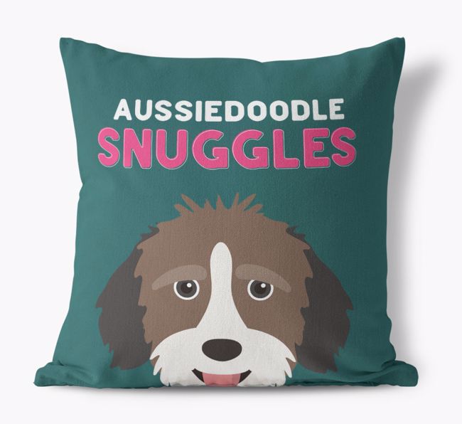 Snuggles: Personalized {breedFullName} Canvas Pillow