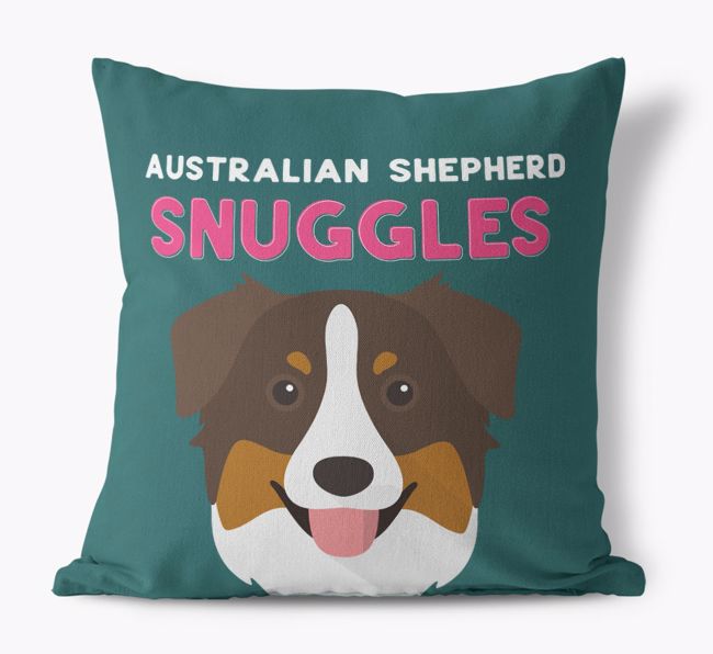 Snuggles: Personalised {breedFullName} Canvas Cushion