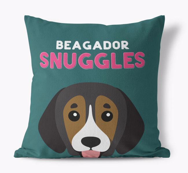 Snuggles: Personalized {breedFullName} Canvas Pillow