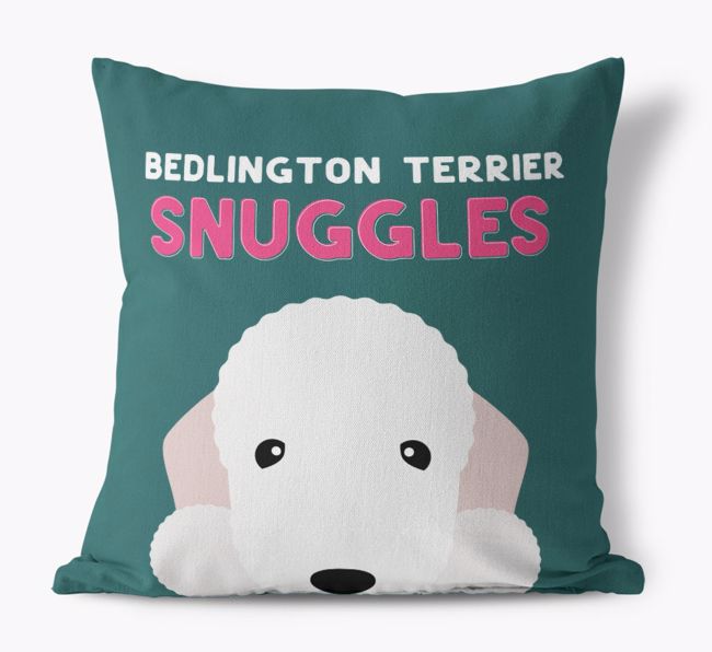 Snuggles: Personalized {breedFullName} Canvas Pillow