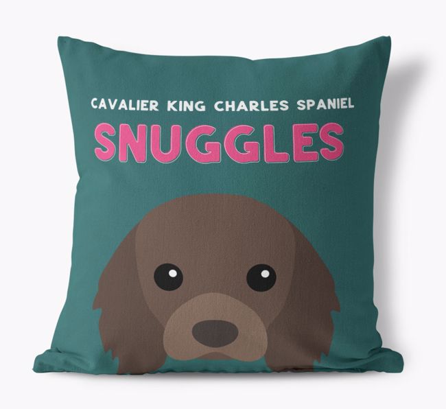 Snuggles: Personalized {breedFullName} Canvas Pillow