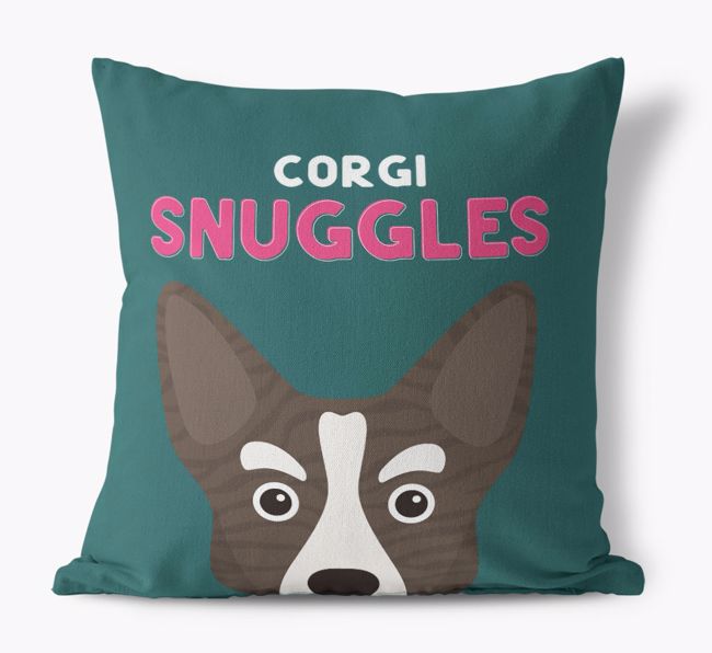 Snuggles: Personalised {breedFullName} Canvas Cushion