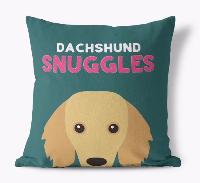 Snuggles: Personalised {breedFullName} Canvas Cushion