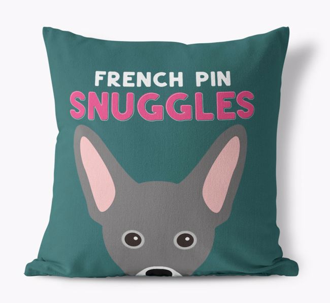 Snuggles: Personalized {breedFullName} Canvas Pillow