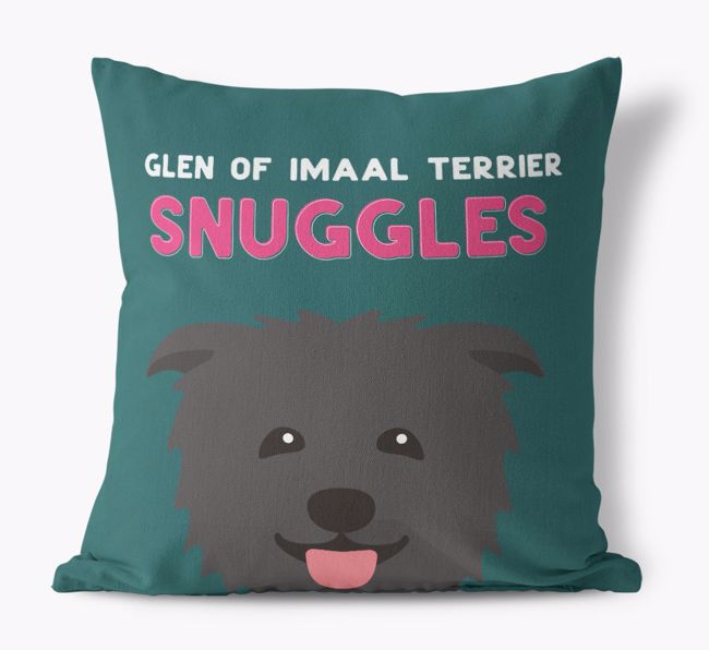 Snuggles: Personalized {breedFullName} Canvas Pillow