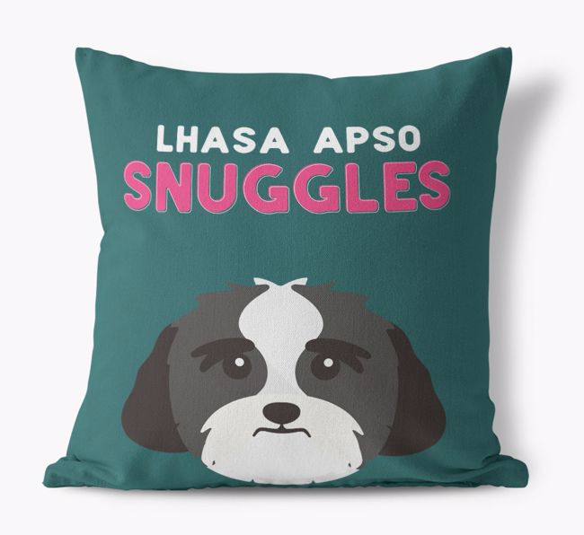 Snuggles: Personalised {breedFullName} Canvas Cushion