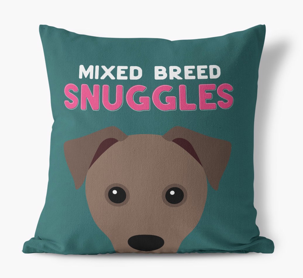 Snuggles: Personalised {breedFullName} Cushion - front view