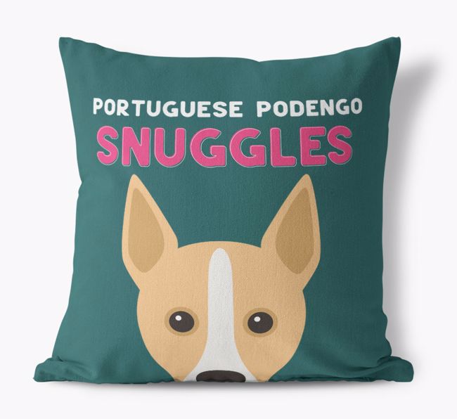 Snuggles: Personalized {breedFullName} Canvas Pillow