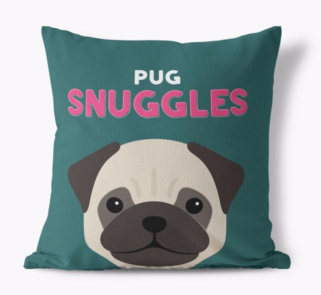 Snuggles: Personalised {breedFullName} Canvas Cushion