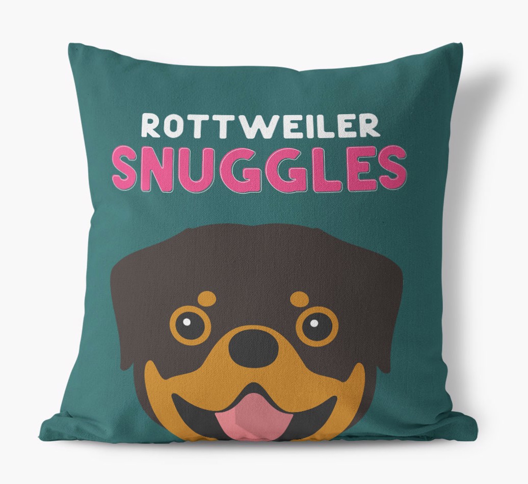 Snuggles: Personalized {breedFullName} Pillow - front view