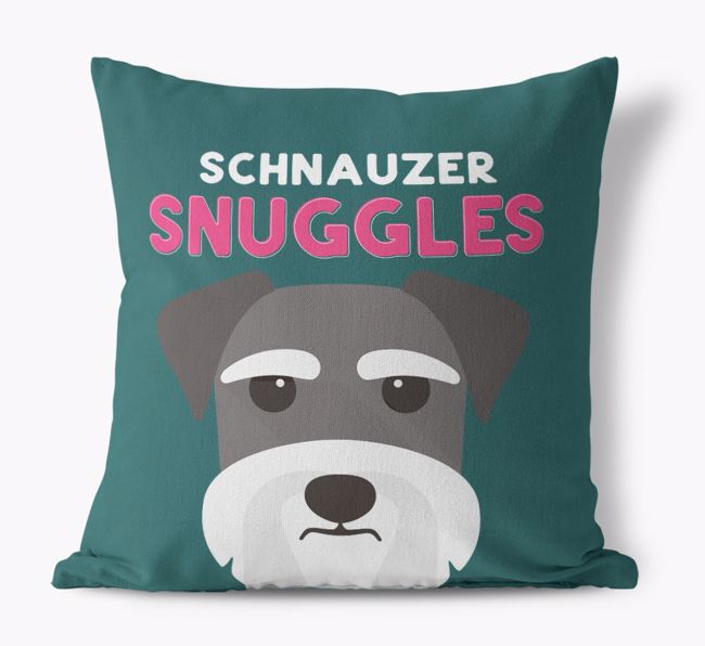 Snuggles: Personalized {breedFullName} Canvas Pillow