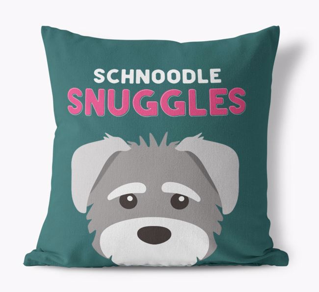 Snuggles: Personalized {breedFullName} Canvas Pillow