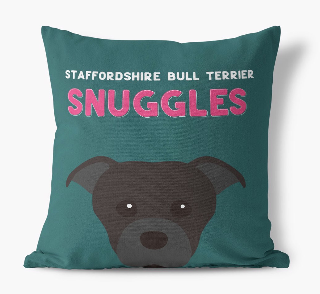 Snuggles: Personalized {breedFullName} Pillow - front view