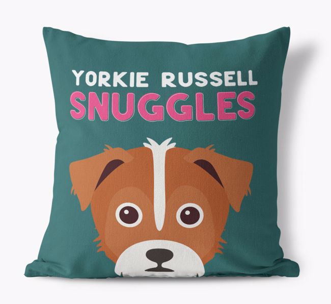 Snuggles: Personalised {breedFullName} Canvas Cushion