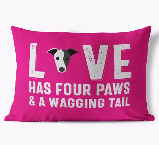 Love Has Four Paws: Personalized {breedFullName} Soft Touch Pillow