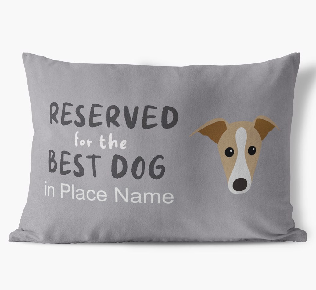 Best Dog In: Personalized {breedFullName} Pillow - front view