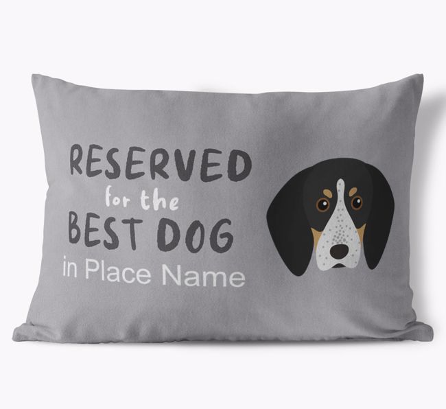 Reserved For The Best Dog: Personalised {breedFullName} Soft Touch Cushion