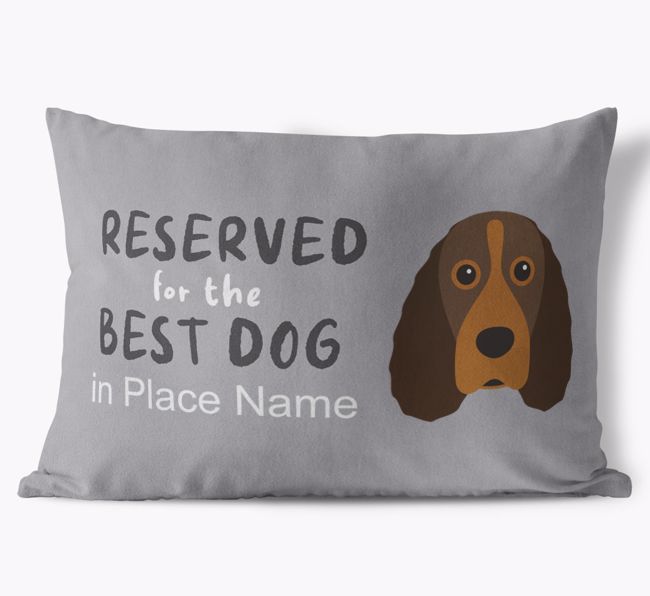 Reserved For The Best Dog: Personalised {breedFullName} Soft Touch Cushion