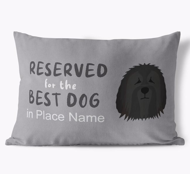 Reserved For The Best Dog: Personalised {breedFullName} Soft Touch Cushion