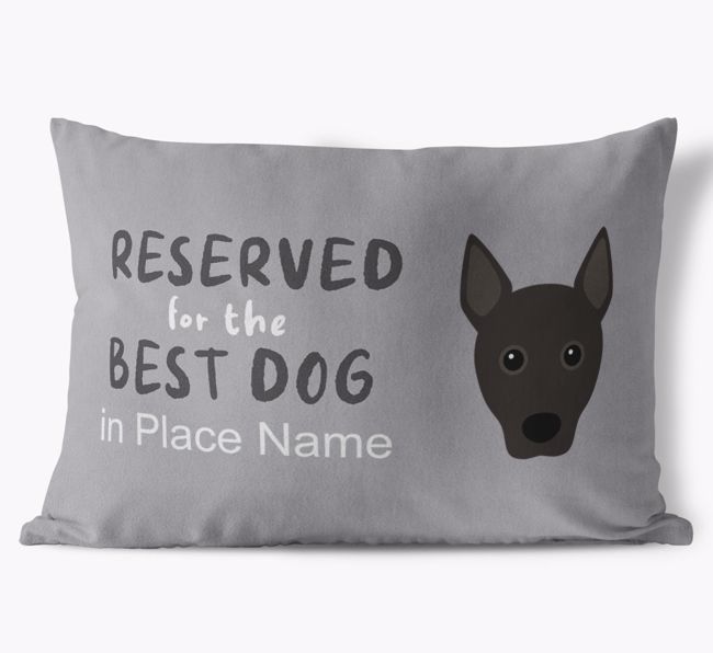 Reserved For The Best Dog: Personalized {breedFullName} Soft Touch Pillow