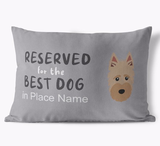 Reserved For The Best Dog: Personalized {breedFullName} Soft Touch Pillow