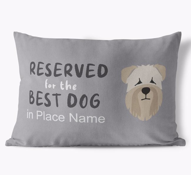 Reserved For The Best Dog: Personalized {breedFullName} Soft Touch Pillow