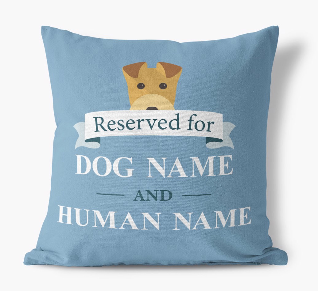 Reserved For: Personalized {breedFullName} Pillow - front view