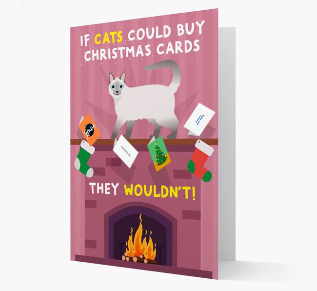 If Cats Could Buy Christmas Cards: Personalized {breedCommonName} Card