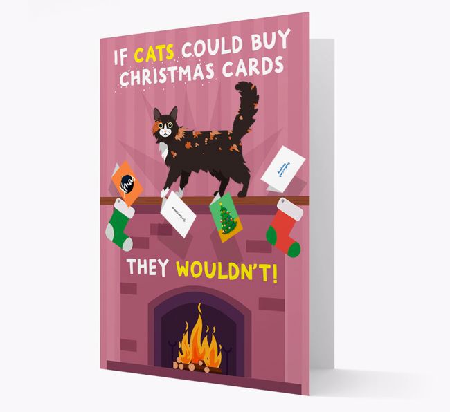 If Cats Could Buy Christmas Cards: Personalised {breedCommonName} Card