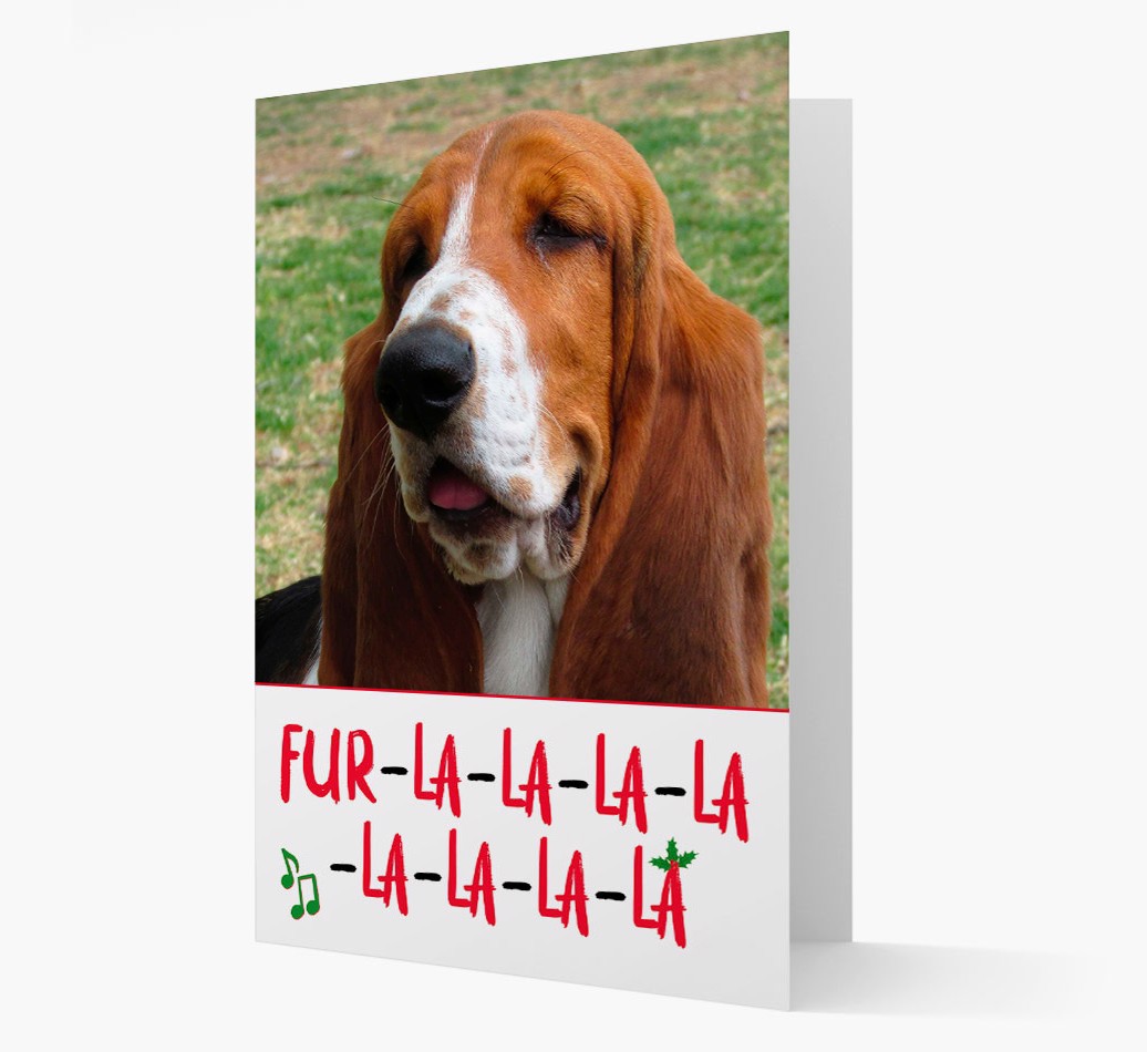 Fur-la-la-la-la-la-la-la-la: Personalised {breedFullName} Photo Card - front