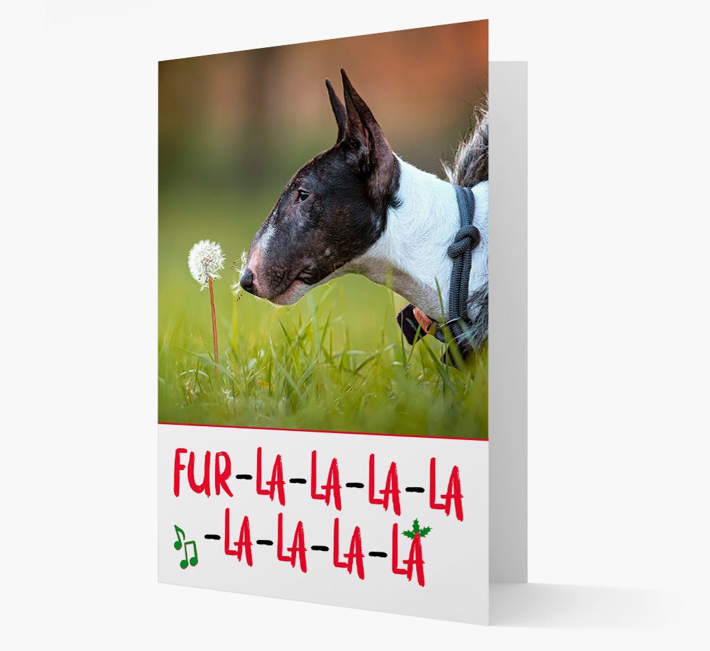 Fur-la-la-la-la-la-la-la-la: Personalised {breedFullName} Photo Card - front