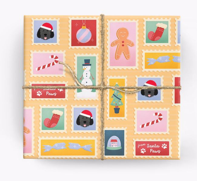 Christmas Stamps: Personalised {breedFullName} Wrapping Paper