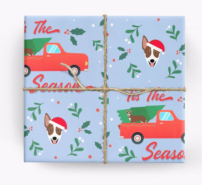 Christmas Pickup Truck: Personalized {breedFullName} Wrapping Paper