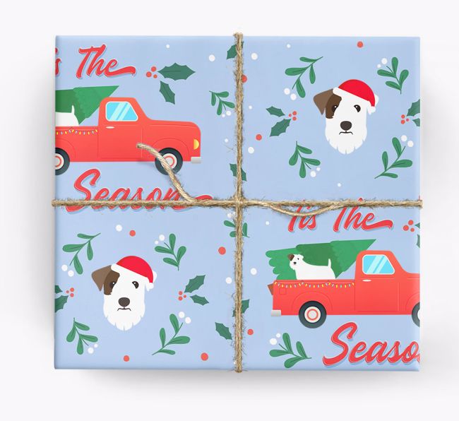Christmas Pickup Truck: Personalized {breedFullName} Wrapping Paper