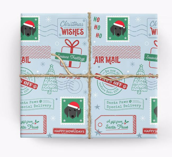 Christmas Rubber Stamps: Personalized {breedFullName} Wrapping Paper