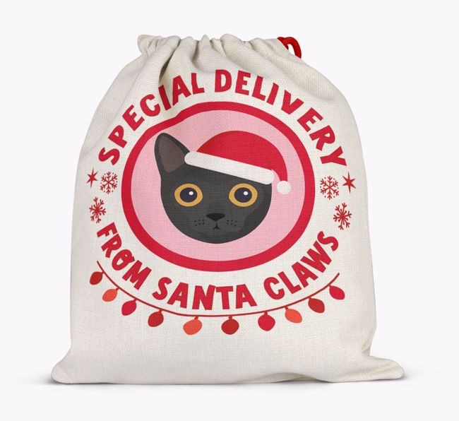 pecial Delivery: Personalised {breedCommonName} Santa Sack