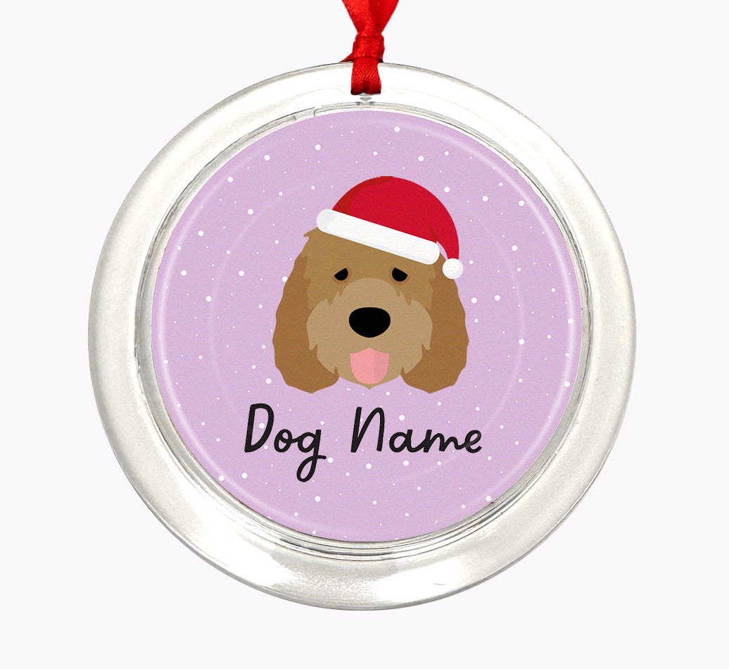 Snow: Personalized {breedFullName} Christmas Decoration