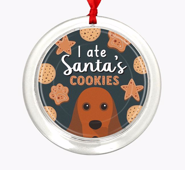 I Ate Santa's Cookies: Personalized {breedFullName} Christmas Decoration