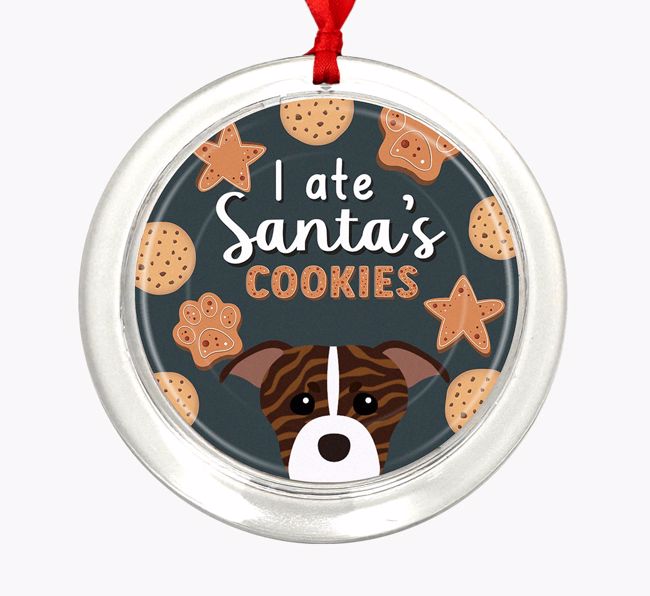 I Ate Santa's Cookies: Personalized {breedFullName} Christmas Decoration